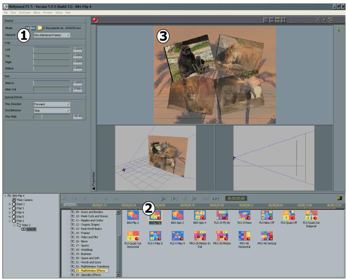 PINNACLE HOLLYWOOD FX V5.5 - To map the additional video sources: - 1