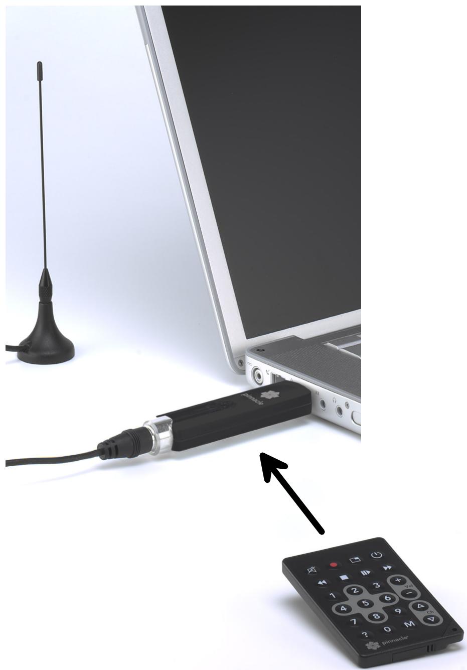 PINNACLE PCTV HYBRID PRO STICK 320E - Using the remote control - 1