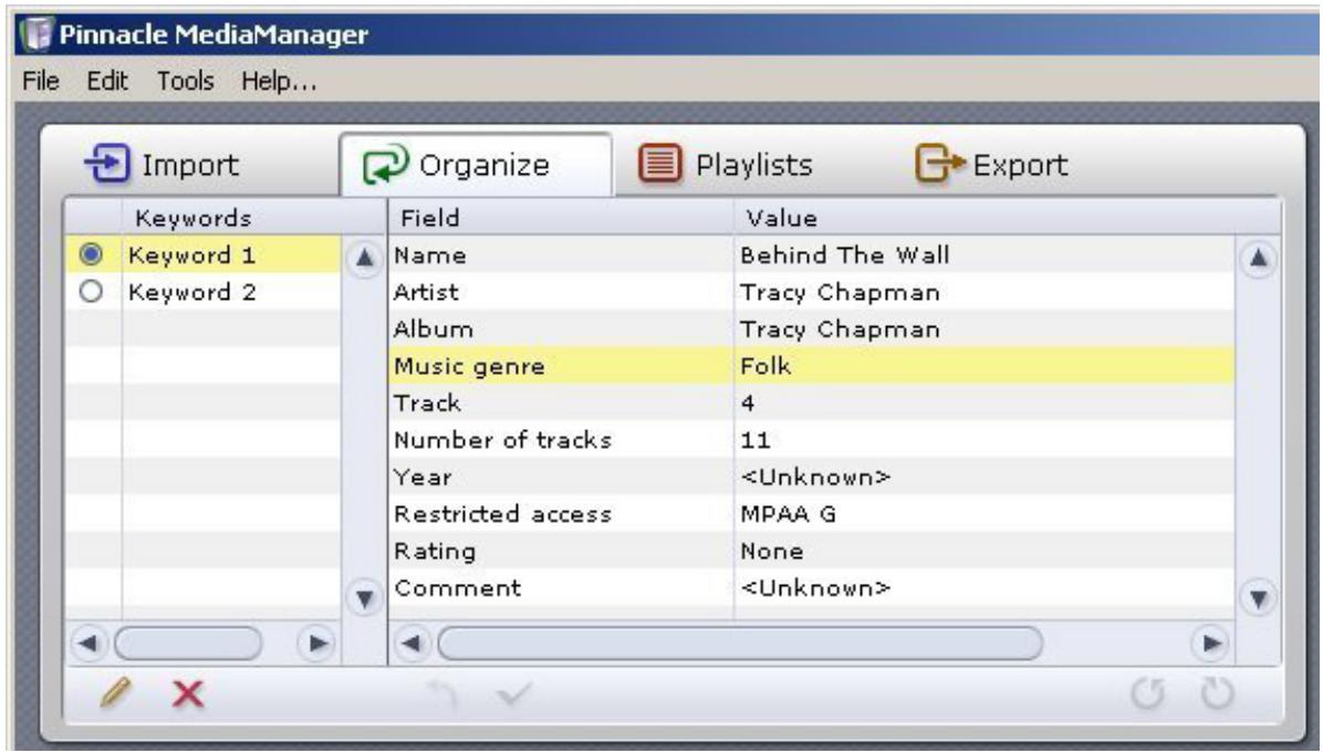 PINNACLE SHOWCENTER - Introduction to the Organize Tab - 1