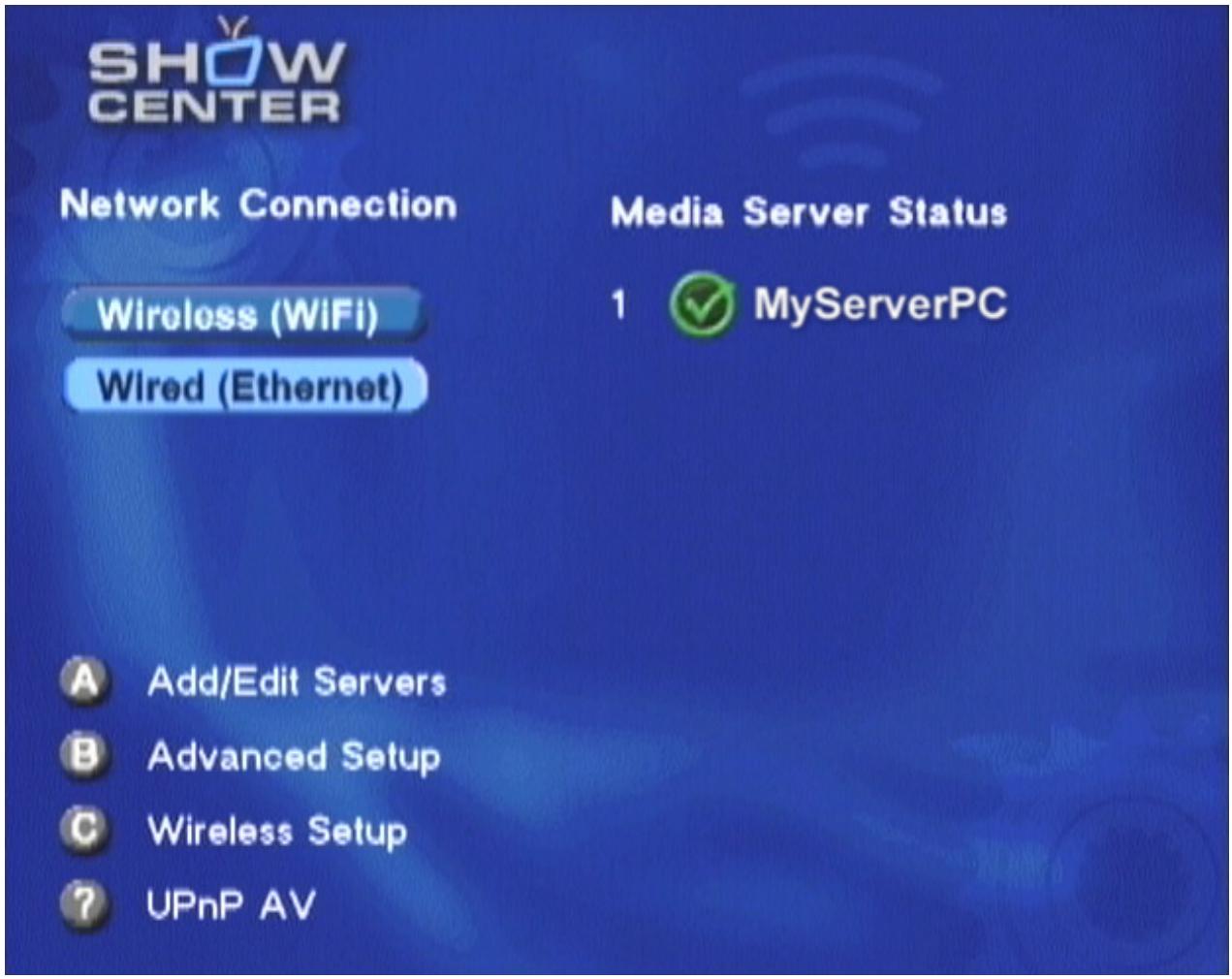 PINNACLE SHOWCENTER - Turning on the ShowCenter Player and the Television - 1