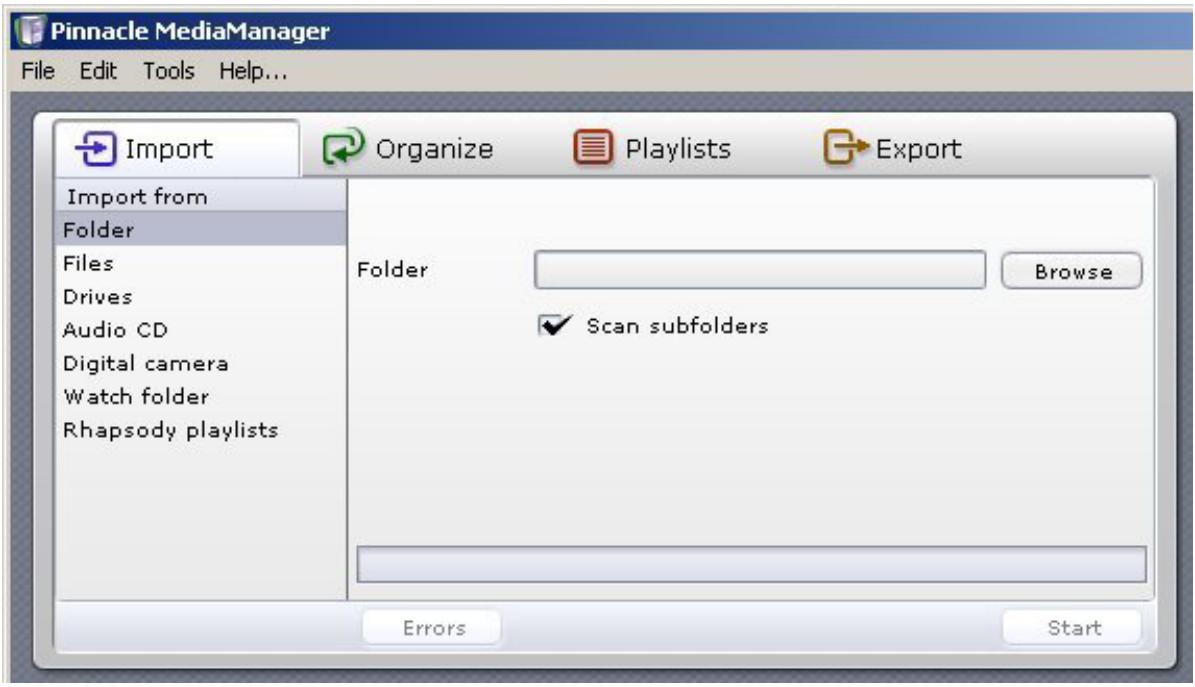 PINNACLE SHOWCENTER - Introduction to the Import Tab - 1