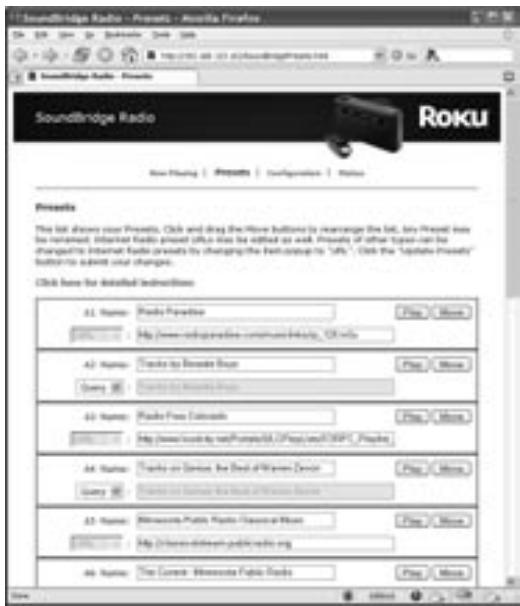 PINNACLE SOUNDBRIDGE RADIO - Entering an Internet Radio Station URL as a Preset - 1