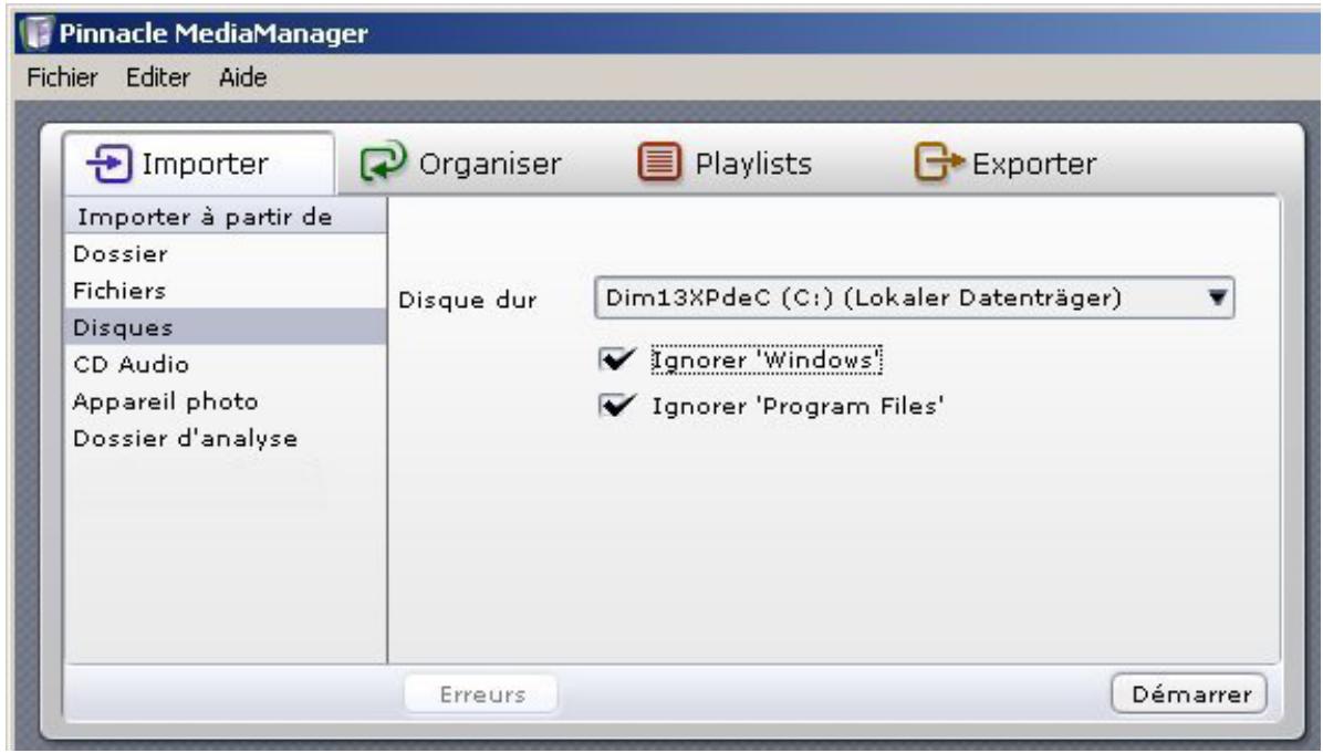 PINNACLE STUDIO 10 - Importer - disques - 1