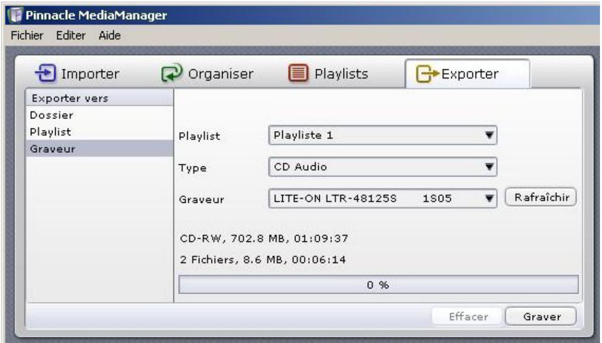 PINNACLE STUDIO 10 - Exporter vers un graveur - 1