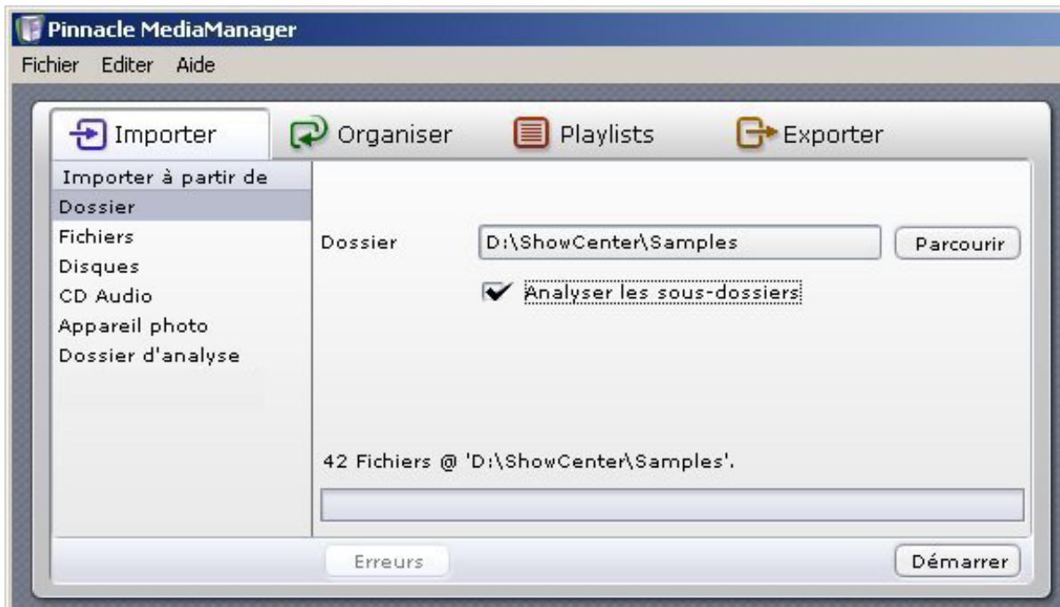 PINNACLE STUDIO 10 - Importer - dossier - 1