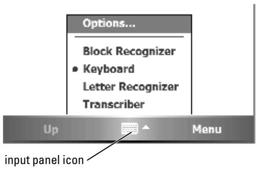 DELL AXIM X51 - Entering Text Using the Input Panel - 1