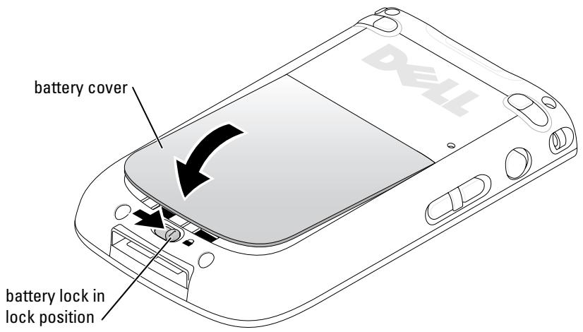 DELL AXIM X51 - Installing and Removing the Battery - 2