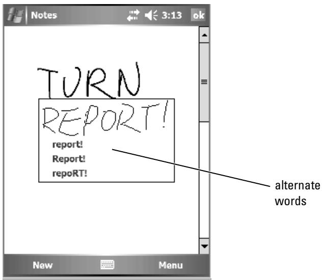 DELL AXIM X51 - Editing Written Text - 3