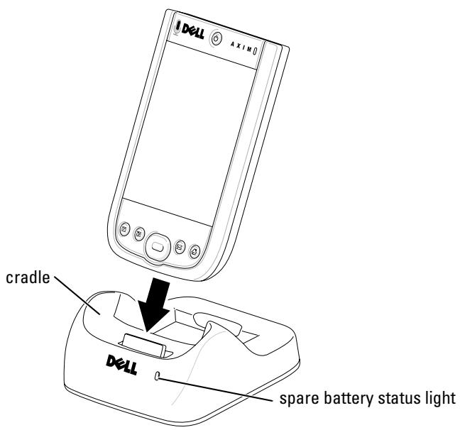 DELL AXIM X51 - Using the Cradle - 2
