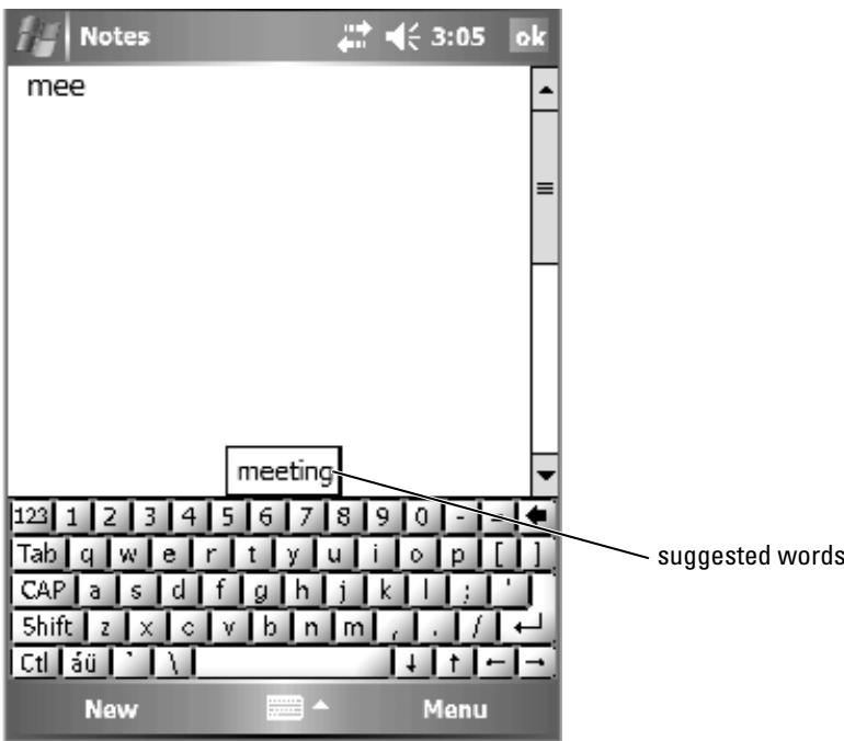 DELL AXIM X51 - Entering Text Using the Input Panel - 2