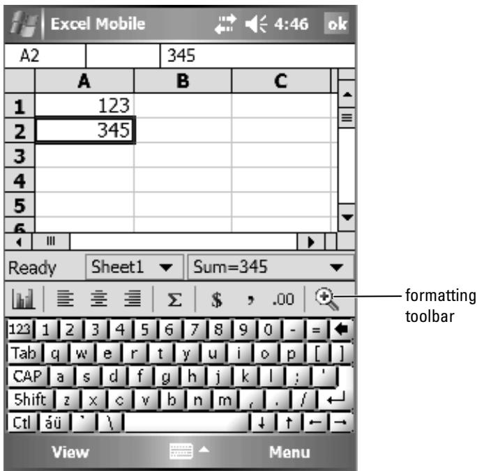 DELL AXIM X51 - Excel Mobile - 1