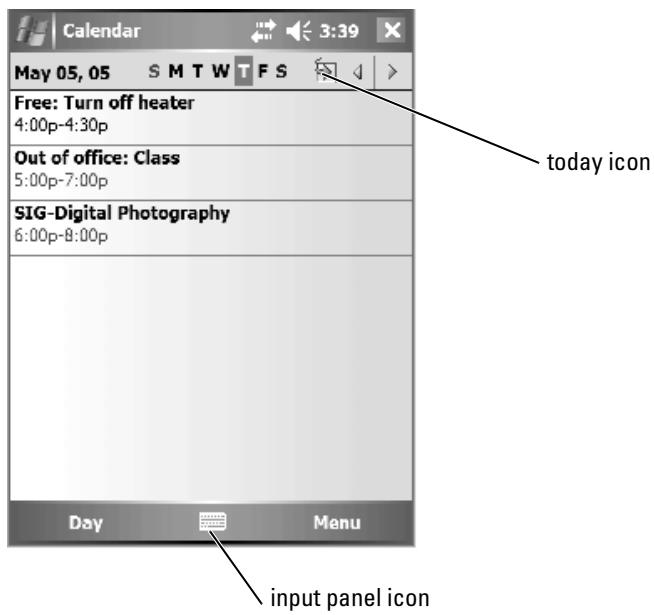 DELL AXIM X51 - Calendar - 1