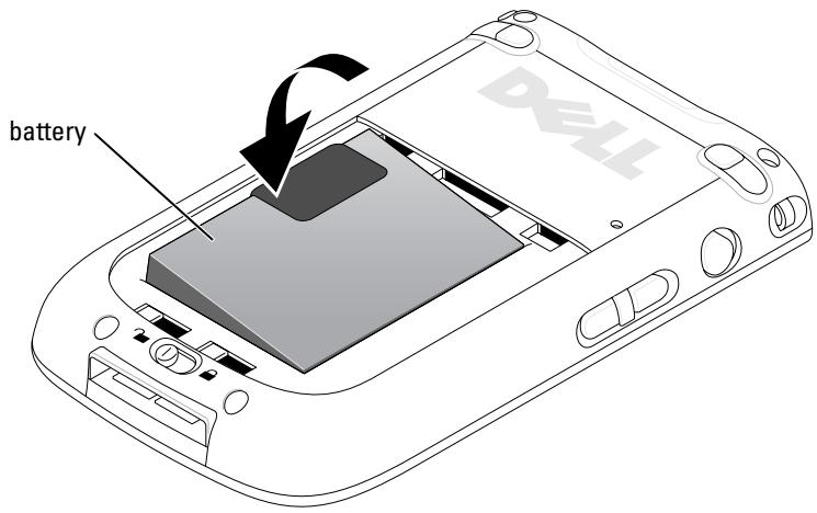 DELL AXIM X51 - Installing and Removing the Battery - 1