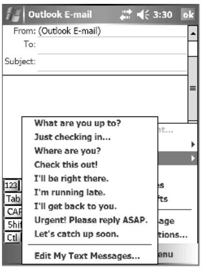 DELL AXIM X51 - Using My Text - 1