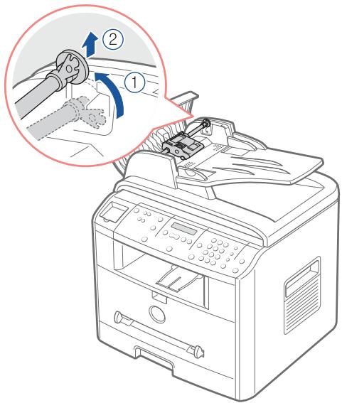DELL 1600N - Replacing the ADF Rubber Pad - 2