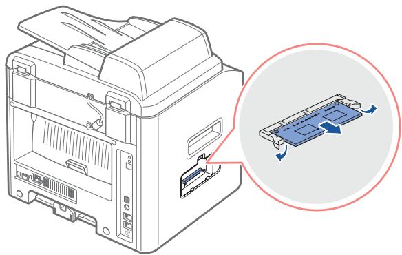 DELL 1600N - Removing the Memory - 1