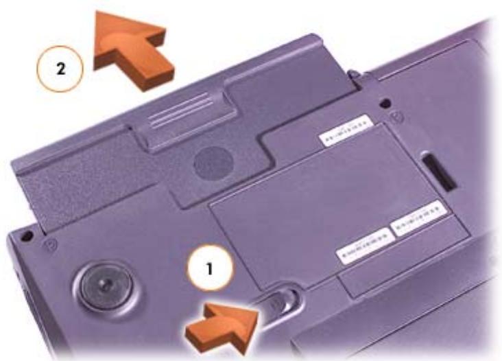 DELL LATITUDE C510 - Byta ut ett batteri - 4