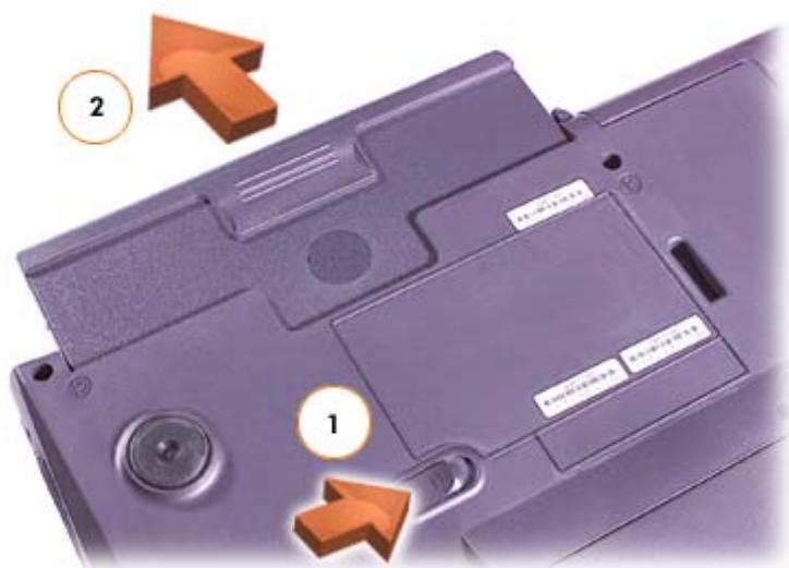 DELL LATITUDE C510 - Wymiana akumulatora - 2