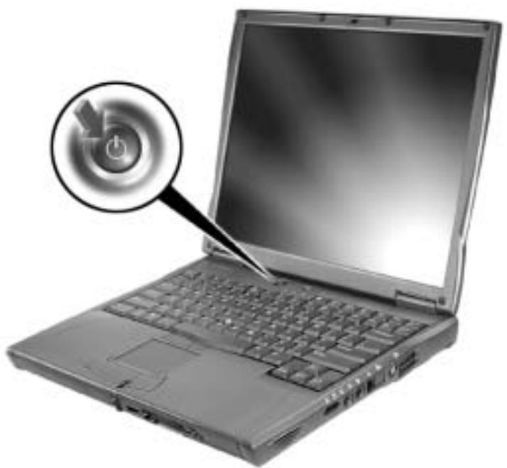 DELL LATITUDE C610 - Sàdan tænder du for computeren - 2