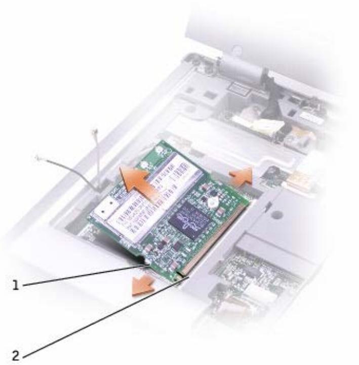 DELL LATITUDE D400 - Adding a Mini PCI Card - 6