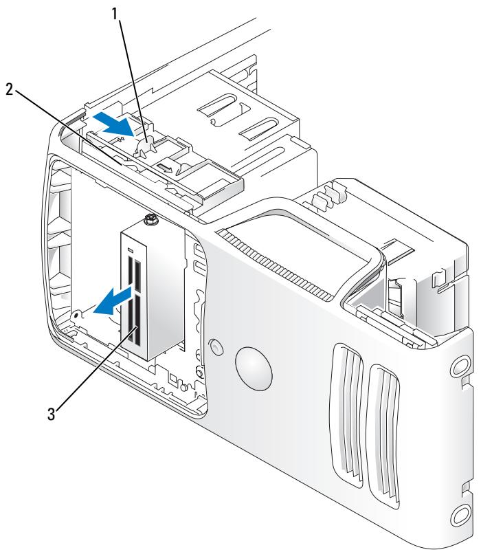 DELL DIMENSION E520 - Removing a Media Card Reader - 4