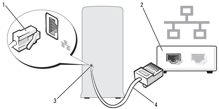 DELL DIMENSION E520 - Connecting to a Network Adapter - 2
