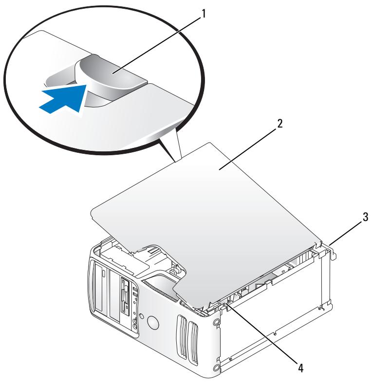 DELL DIMENSION E520 - Removing the Computer Cover - 5