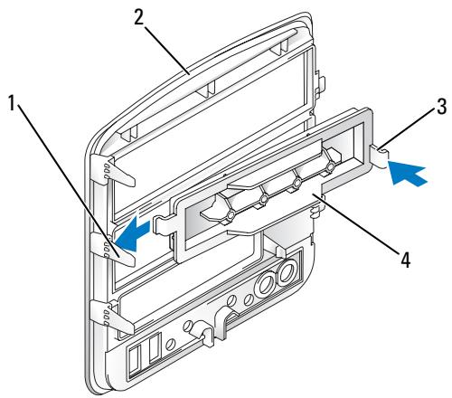 DELL DIMENSION E520 - Replacing the Drive-Panel Insert - 1