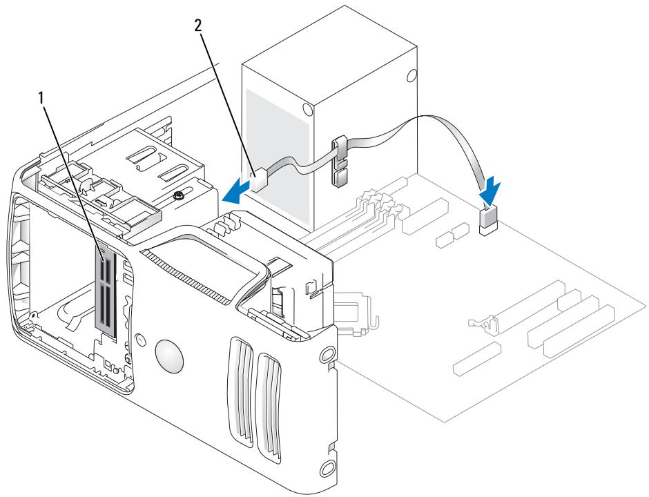 DELL DIMENSION E520 - Installing a Media Card Reader - 4