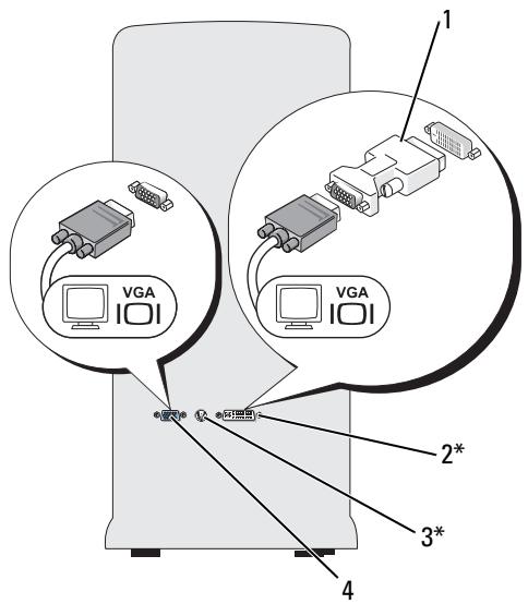 DELL DIMENSION E520 - Connecting Two Monitors With VGA Connectors - 2