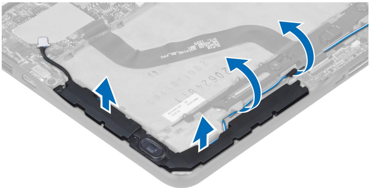 DELL LATITUDE ST2 - Retrait des haut-parleurs - 5