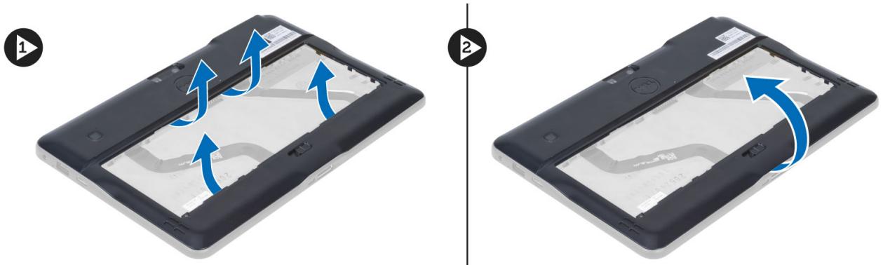 DELL LATITUDE ST2 - Retrait du cache de fond de l'ordinateur - 3