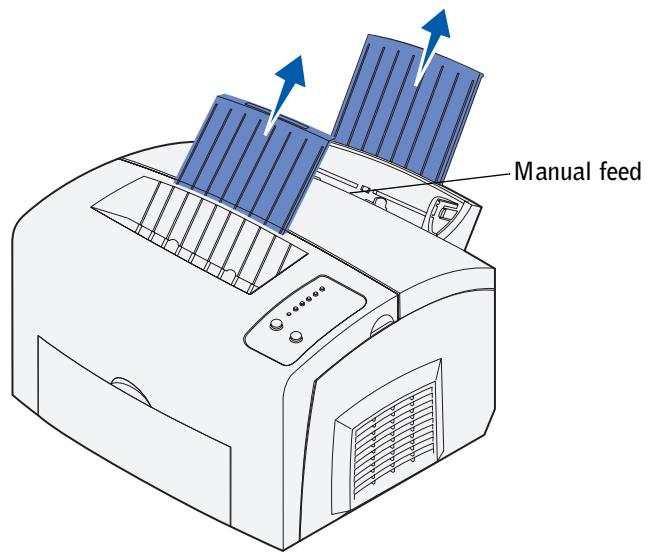 DELL P1500 - Loading the manual feed - 1