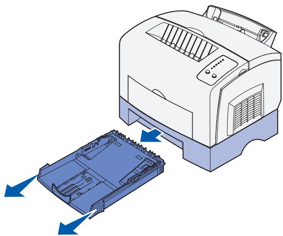 DELL P1500 - Loading the optional 250-sheet tray - 1