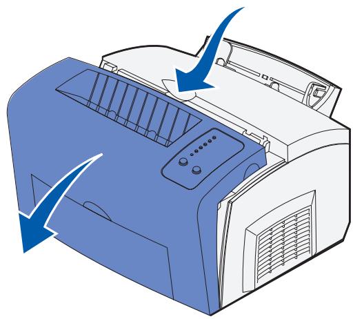 DELL P1500 - Removing the printer side cover - 1