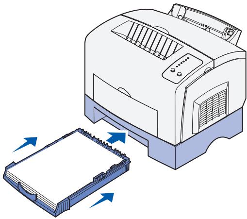 DELL P1500 - Loading the optional 250-sheet tray - 8