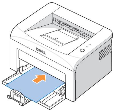 DELL 1100 - Loading Paper Using Manual Feed Mode - 1