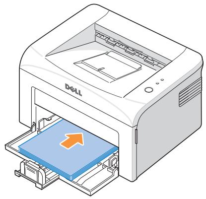 DELL 1100 - Loading Paper in the Paper Tray - 3