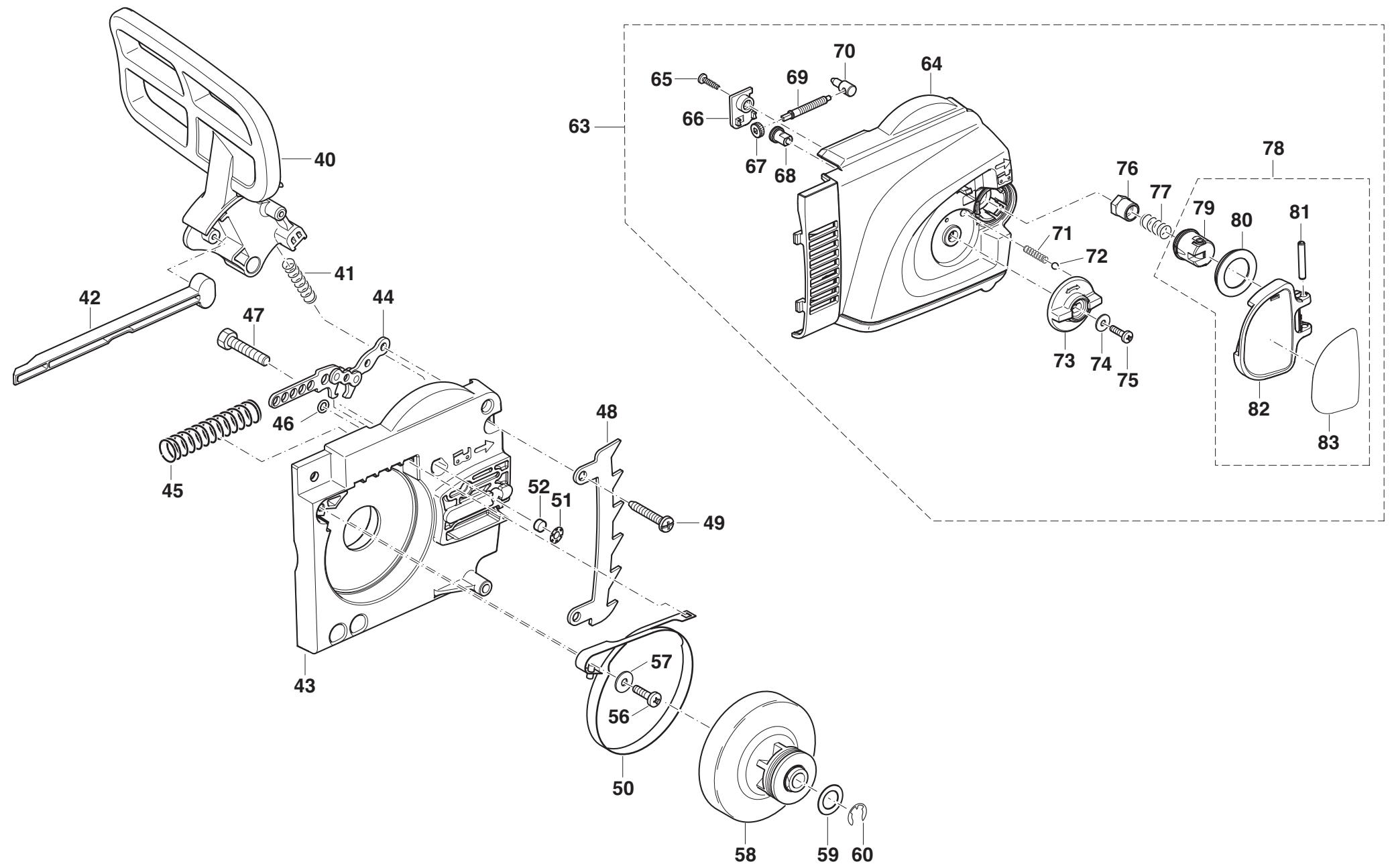 DOLMAR ES-2135 A - Liste de pièces détachées - 1