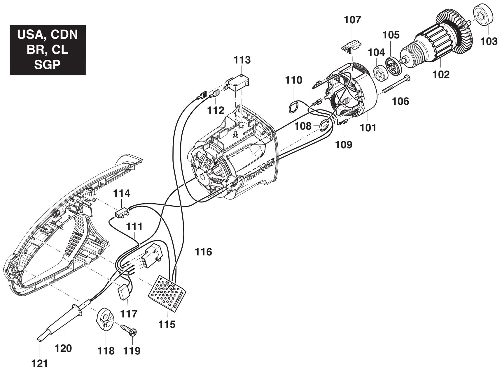 DOLMAR ES-2140 A - Liste de pièces détachées - 5
