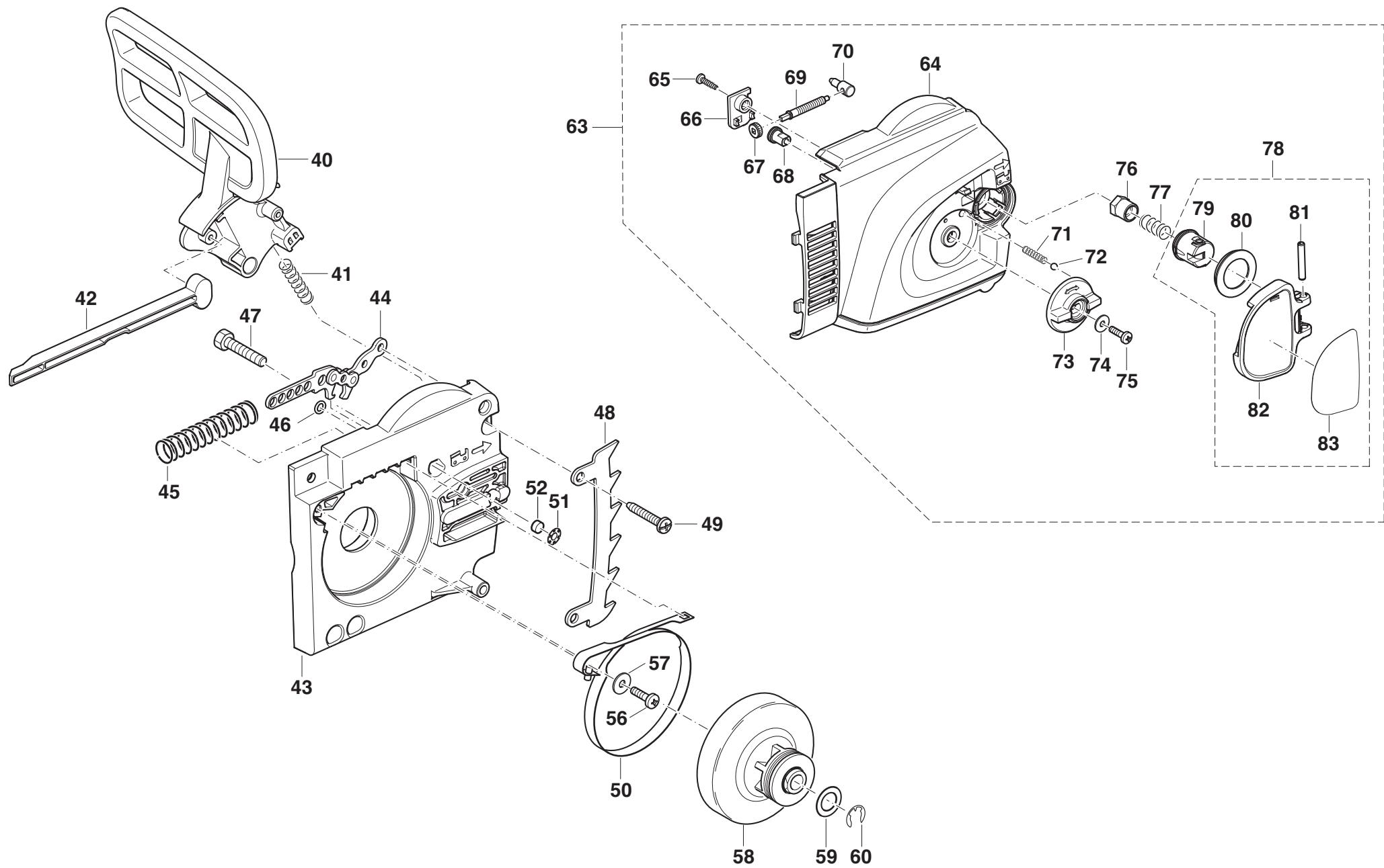 DOLMAR ES-2140 A - Liste de pièces détachées - 1