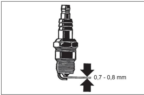 DOLMAR HT-2475 - Controllo della candela - ogni 8 ore (giornaliero) - 4