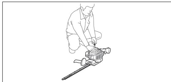 DOLMAR HT-2475 - DE MOTOR STARTEN - 5