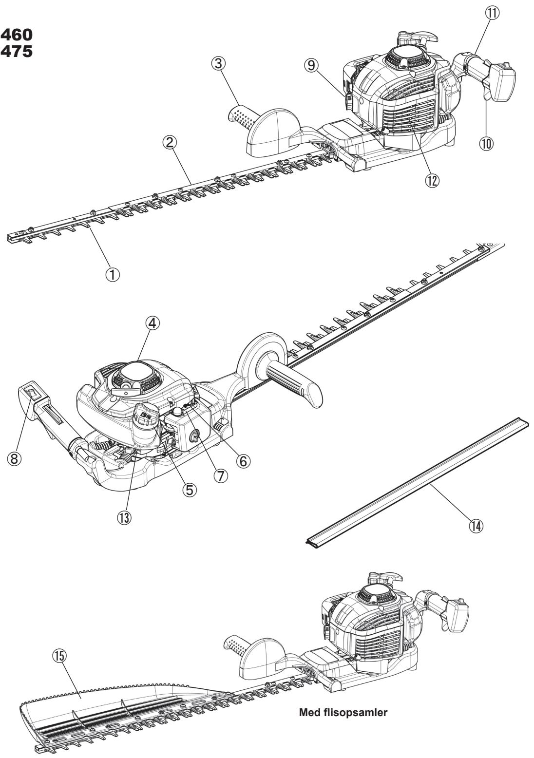 DOLMAR HT-2475 - (Se TEKNISKE DATA angäende specifikationer) - 2