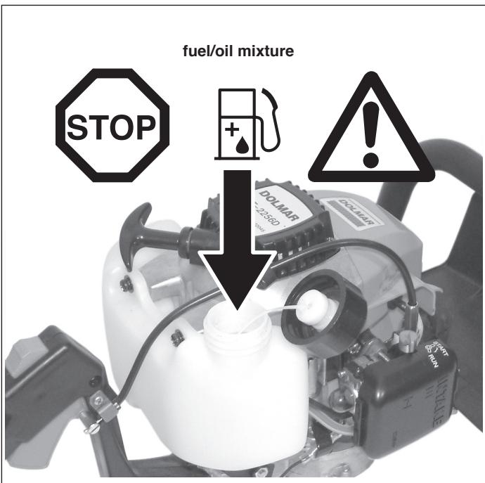 DOLMAR HT-2556 D - AVOID SKIN AND EYE CONTACT - 1