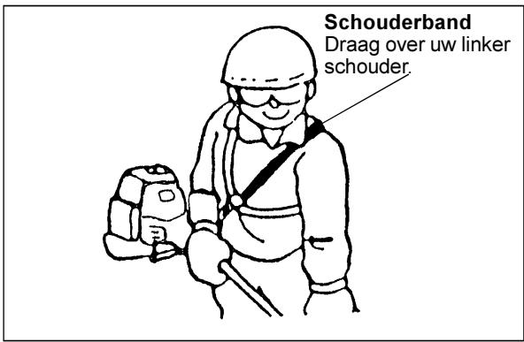 DOLMAR MH-2556 - Hoe u de schouderband moet dragen - 1