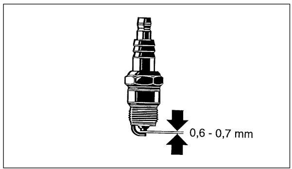 DOLMAR MH-2556 - Vérification de la bougie d'allumage – Chaque 8 heures (quotidiennement) - 1