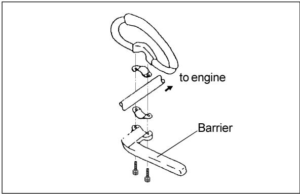 DOLMAR MH-2556 - ATTACHING THE HANDLE - 4