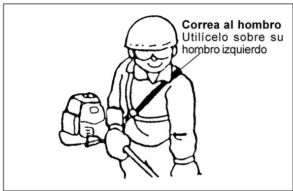 DOLMAR MH-2556 - Cómo ponerse la correa al hombro - 1