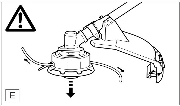DOLMAR MS-330 C - Adjusting the line - 1